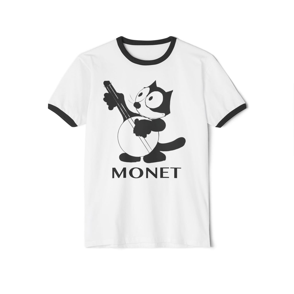 Monet Cat Banjo Ringer T-Shirt