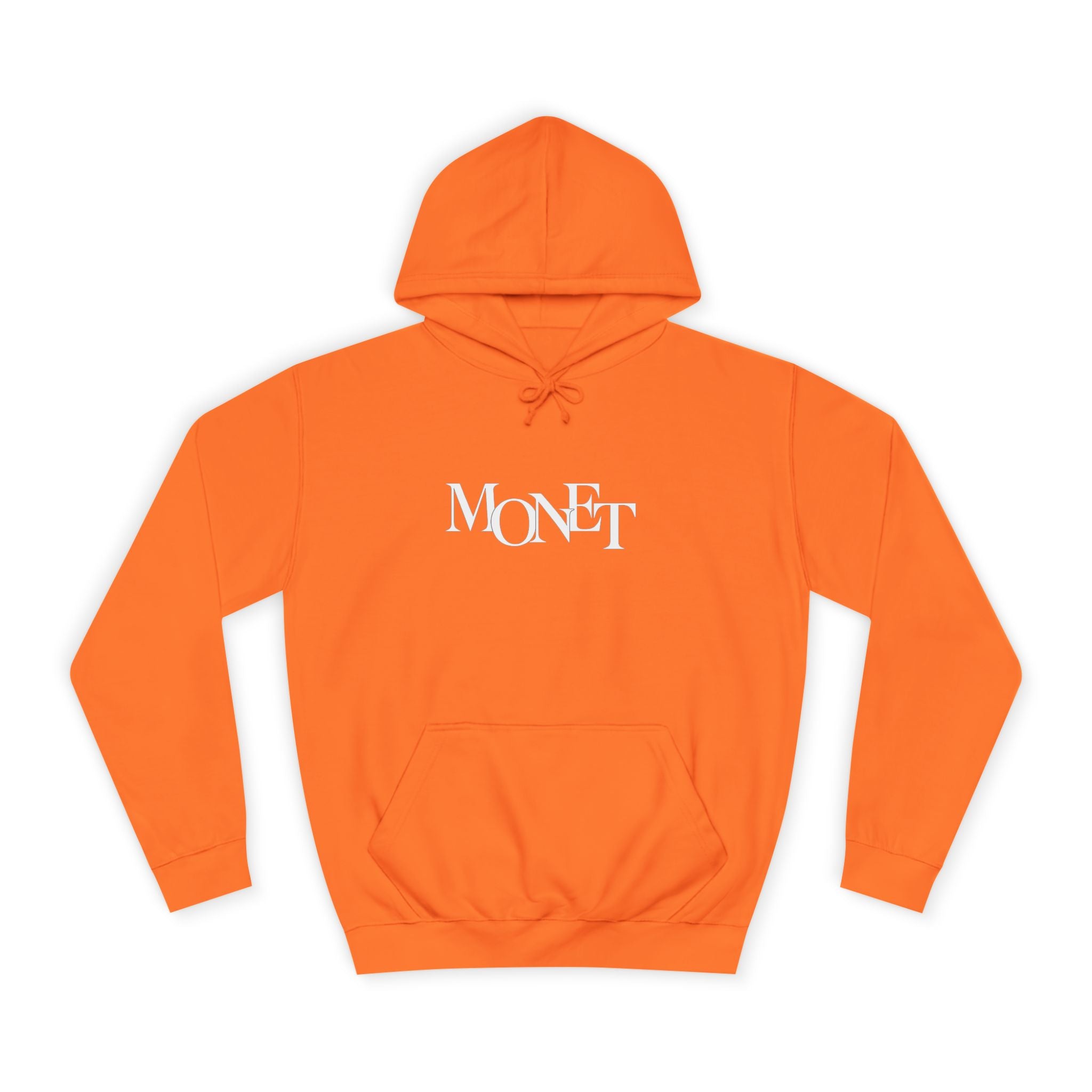 College Hoodie – Minimal White Embroidered Campus Logo