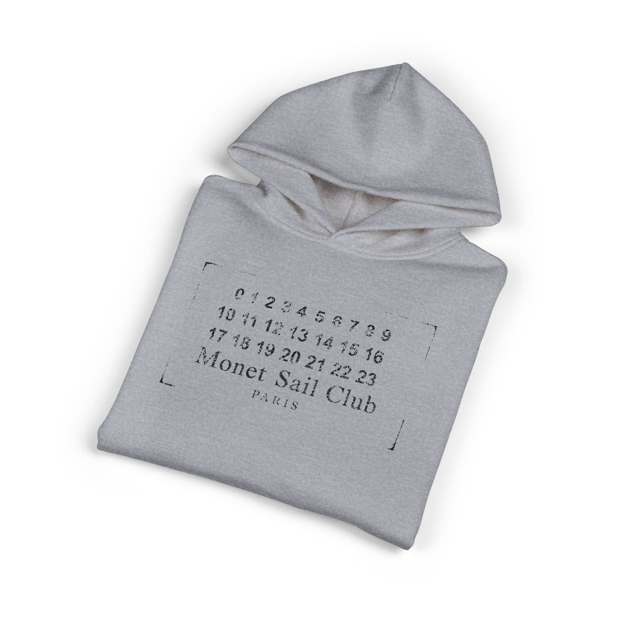 Monet Sail Club Hoodie — Minimal Calendar Nautical Pullover