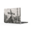 Matte MacBook Case — Vintage Religious Crucifix Illustration