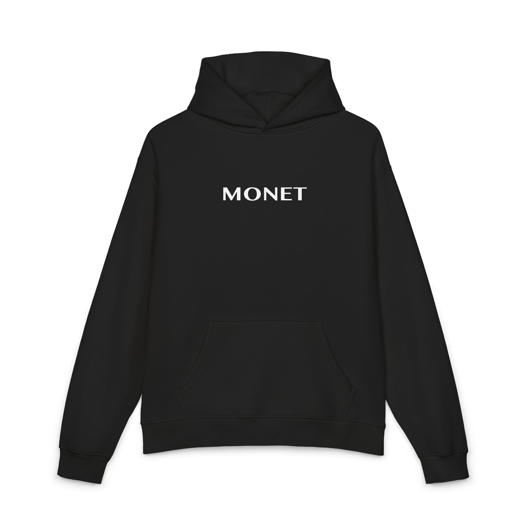 Monet Relaxed Hoodie - Minimalist Artist Name Pullover