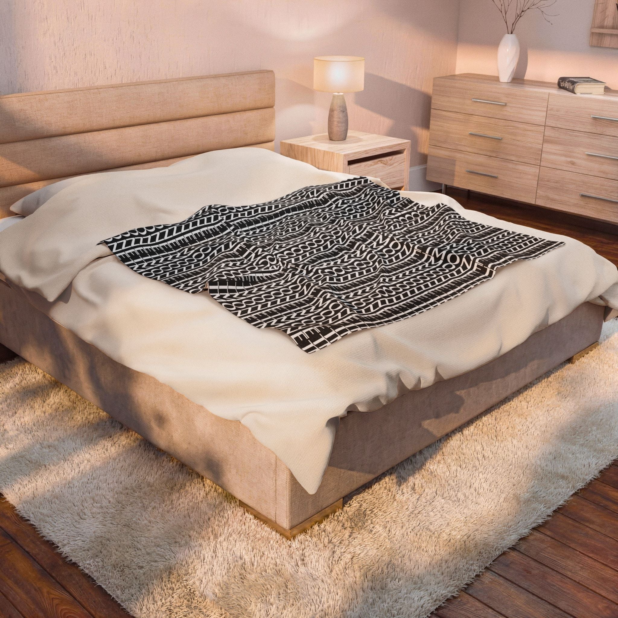 Monet Velveteen Plush Blanket – Luxe Soft Throw