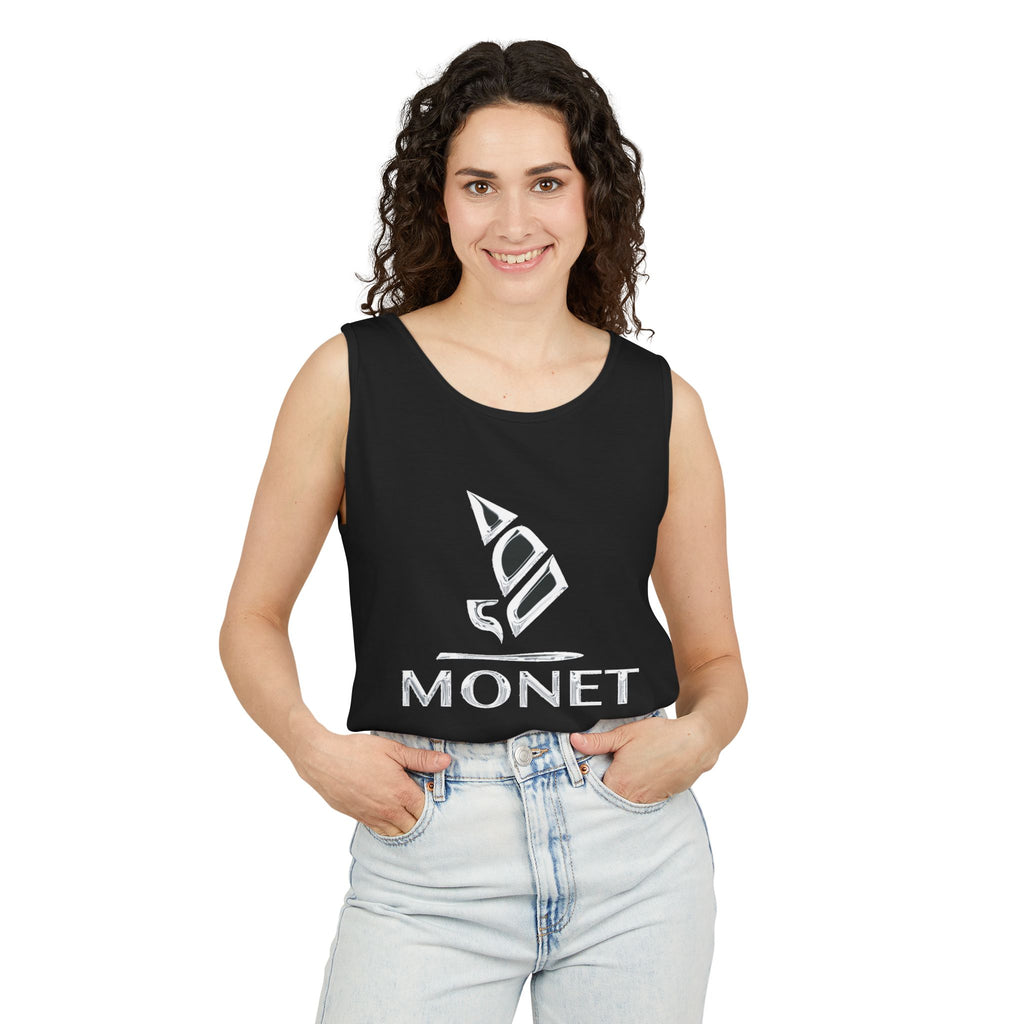 Monet Sailboat Tank Top — Nautical Graphic Summer Muscle Shirt