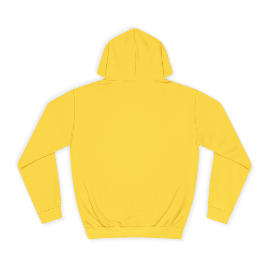 College Hoodie – Minimal White Embroidered Campus Logo
