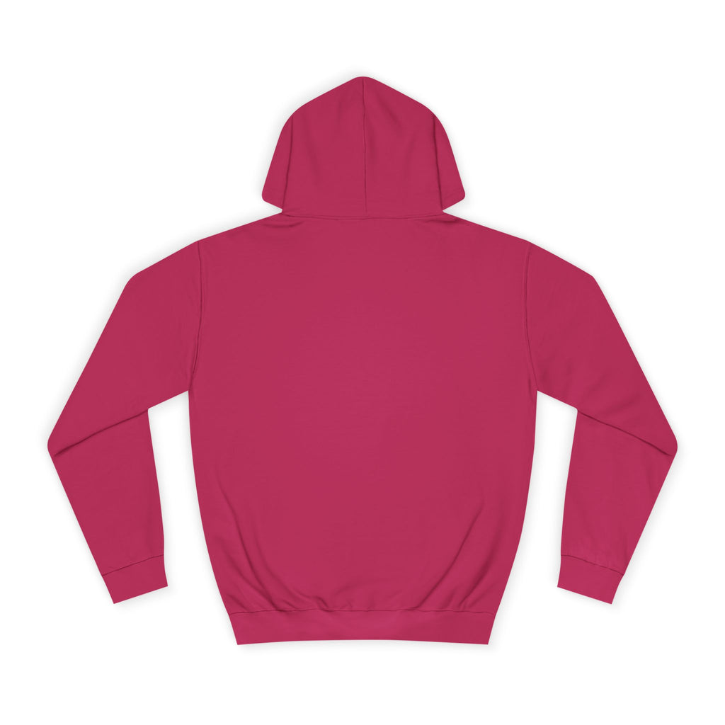 College Hoodie – Minimal White Embroidered Campus Logo