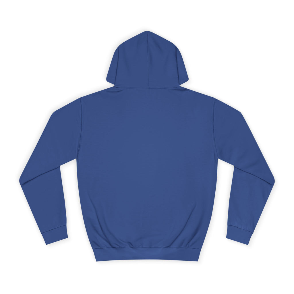 College Hoodie – Minimal White Embroidered Campus Logo