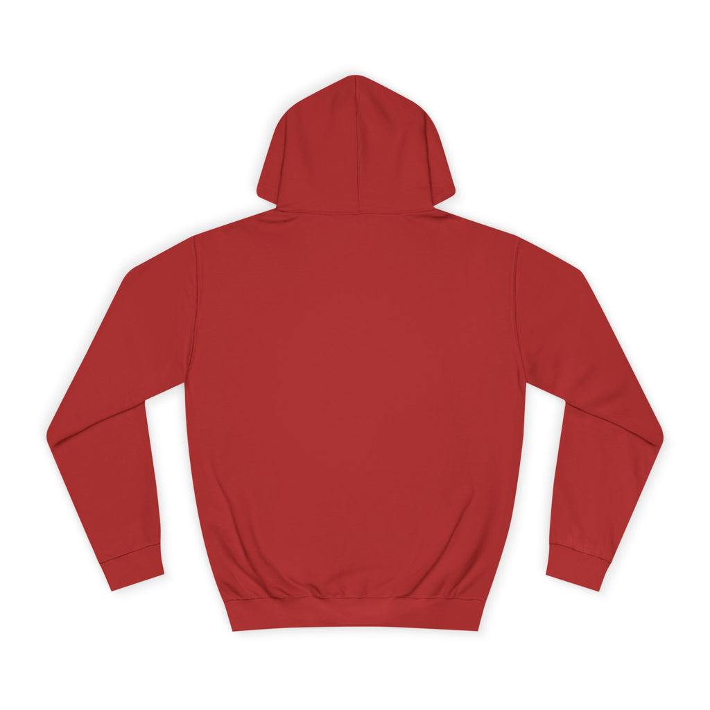 College Hoodie – Minimal White Embroidered Campus Logo