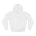College Hoodie – Minimal White Embroidered Campus Logo