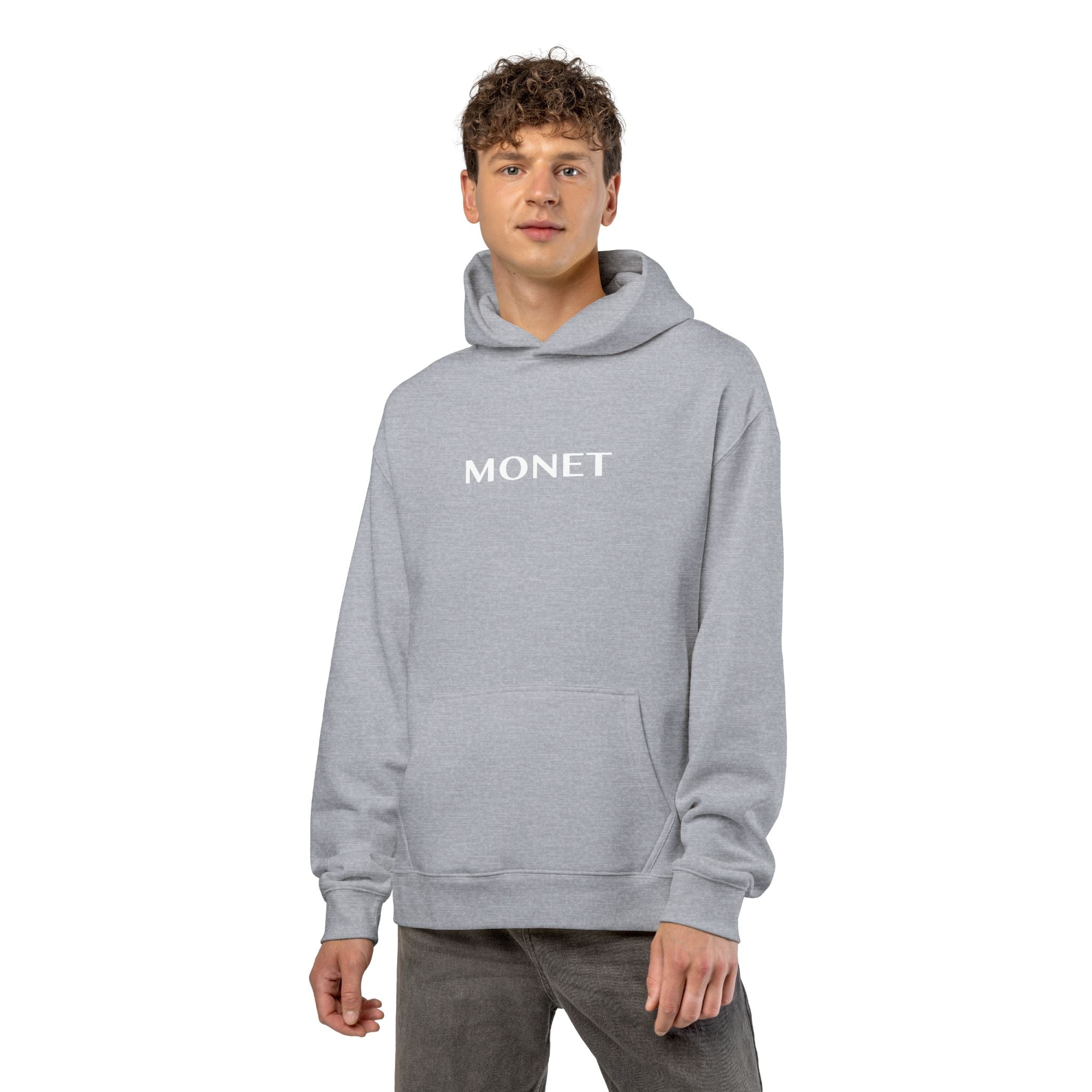 Monet Relaxed Hoodie - Minimalist Artist Name Pullover