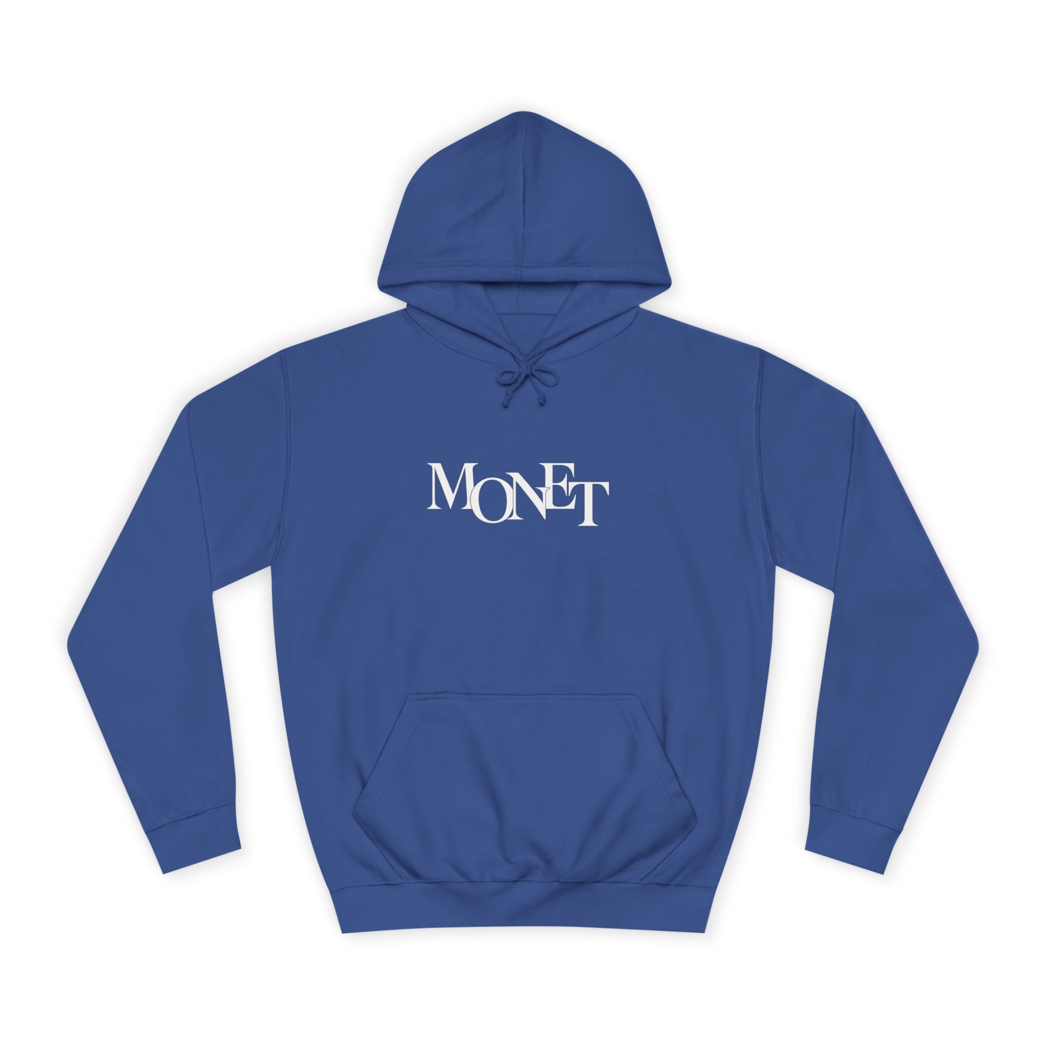 College Hoodie – Minimal White Embroidered Campus Logo