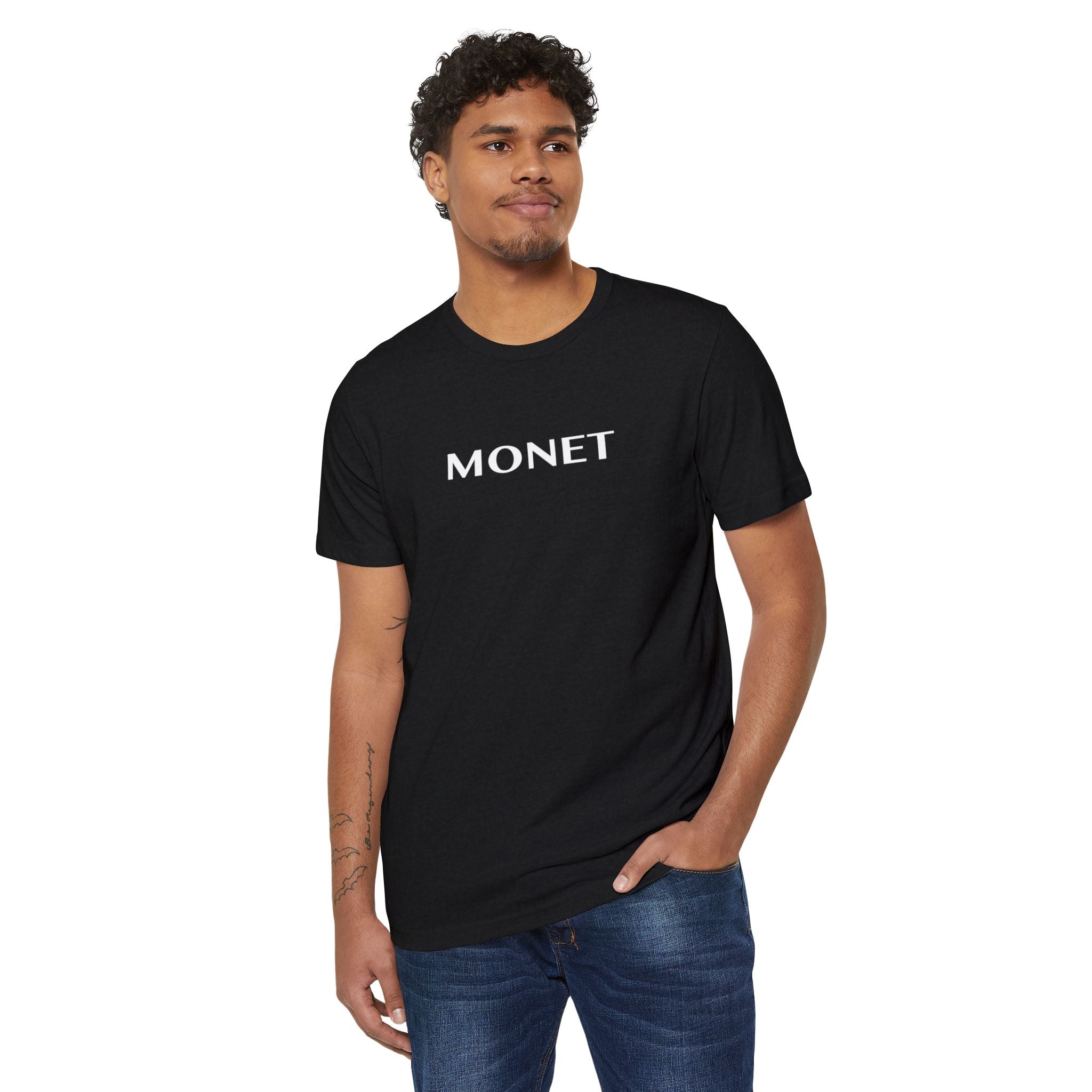Monet Minimalist T‑Shirt — Classic Artist Name Tee
