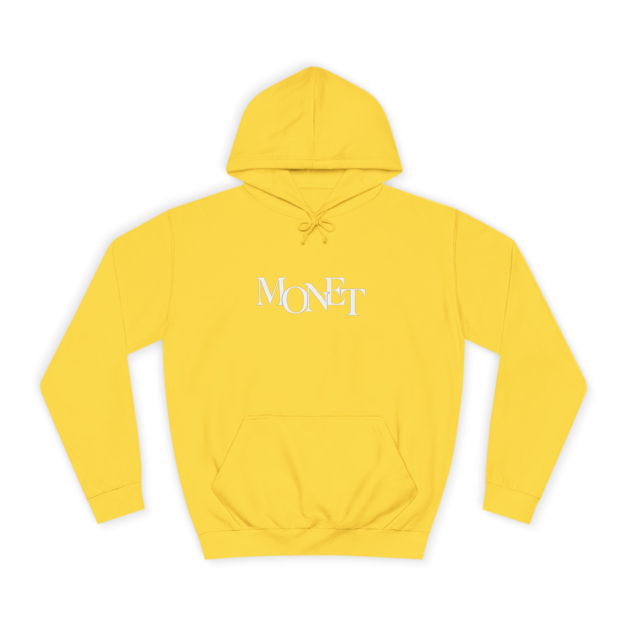 College Hoodie – Minimal White Embroidered Campus Logo