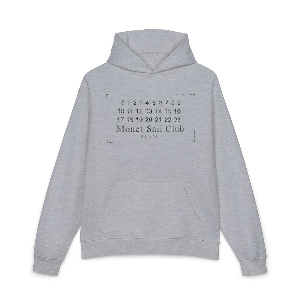 Monet Sail Club Hoodie — Minimal Calendar Nautical Pullover
