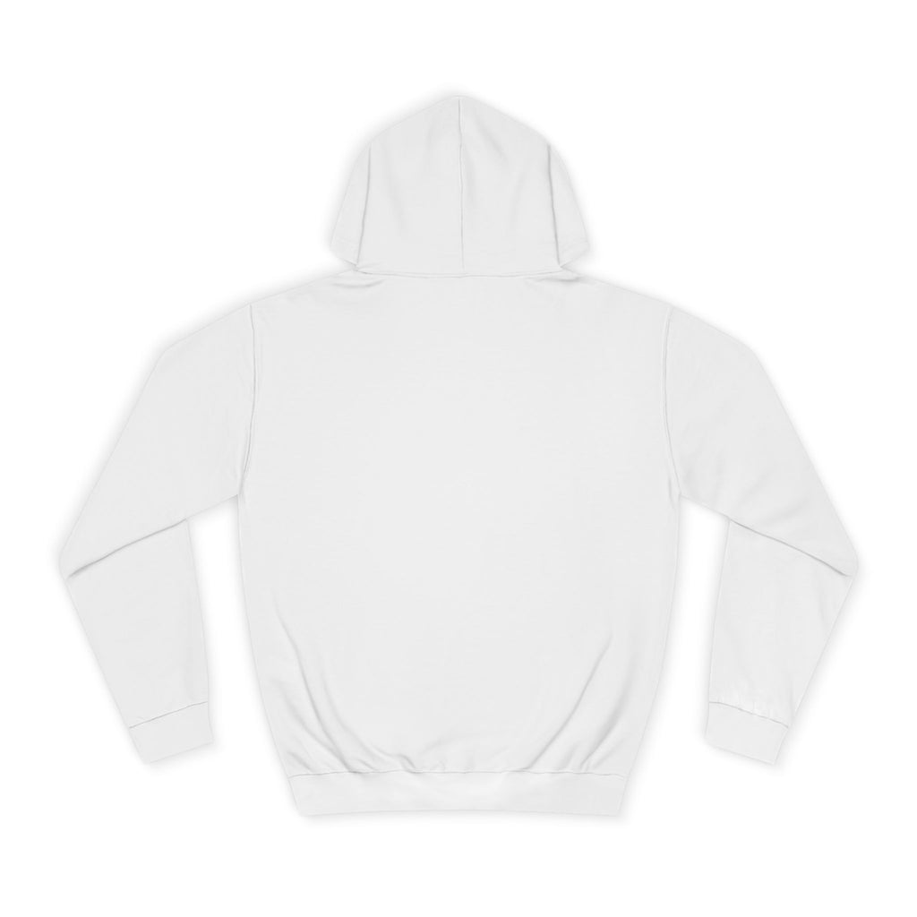 College Hoodie – Minimal White Embroidered Campus Logo