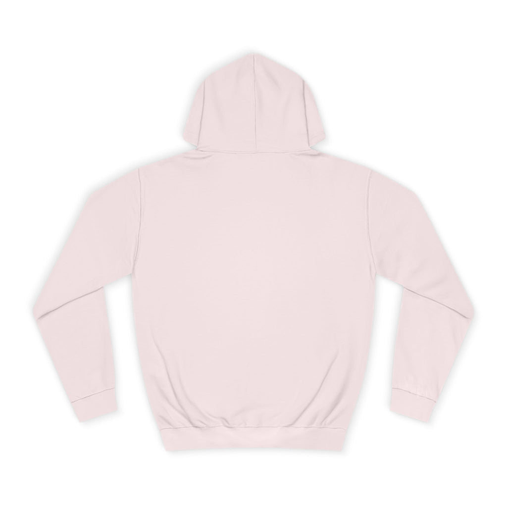College Hoodie – Minimal White Embroidered Campus Logo
