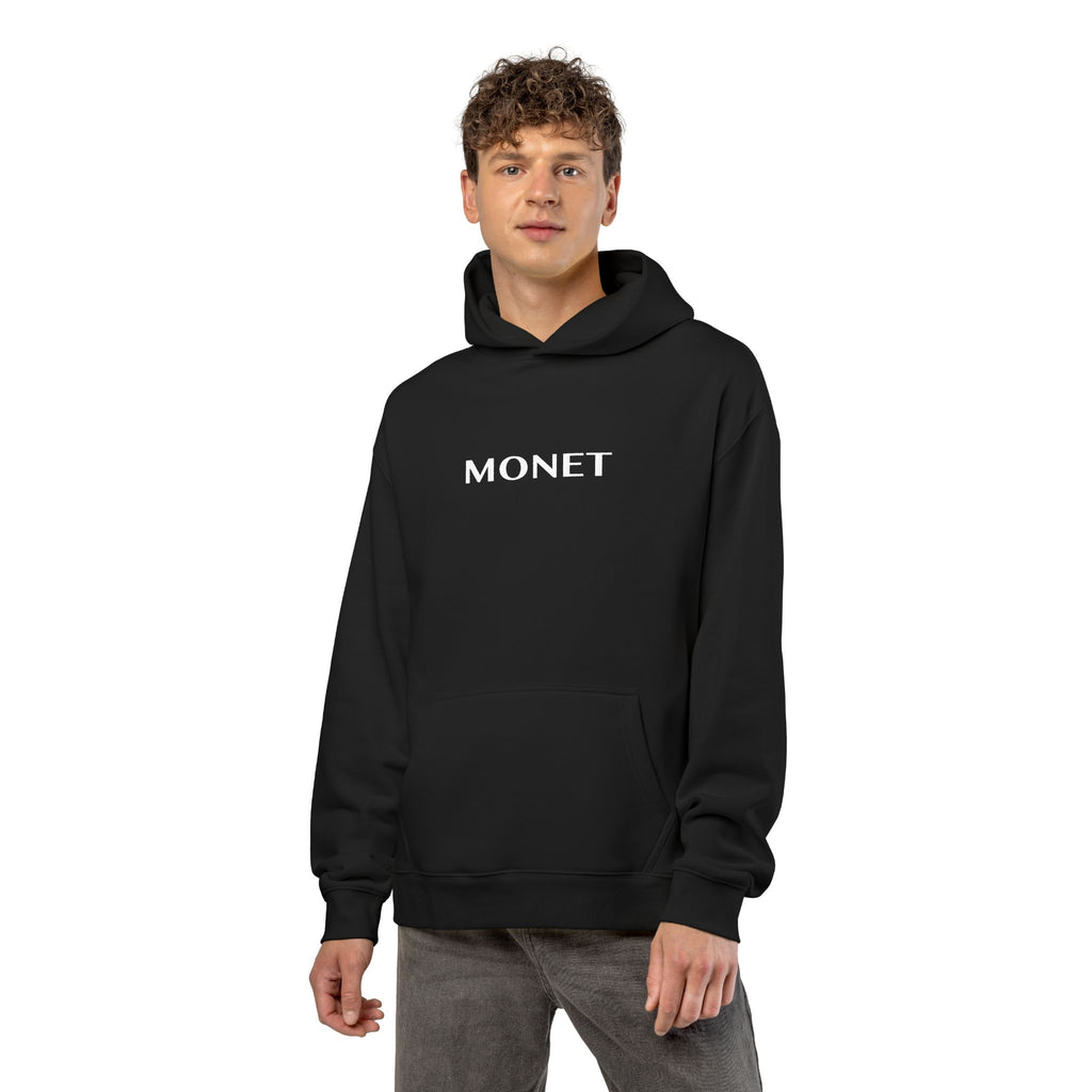 Monet Relaxed Hoodie - Minimalist Artist Name Pullover