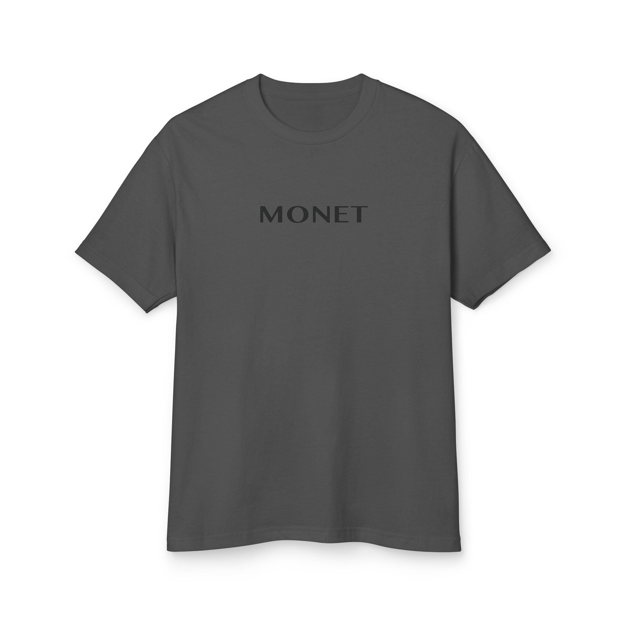 Monet Graphic Tee — Minimalist Artist Name Cotton T-Shirt
