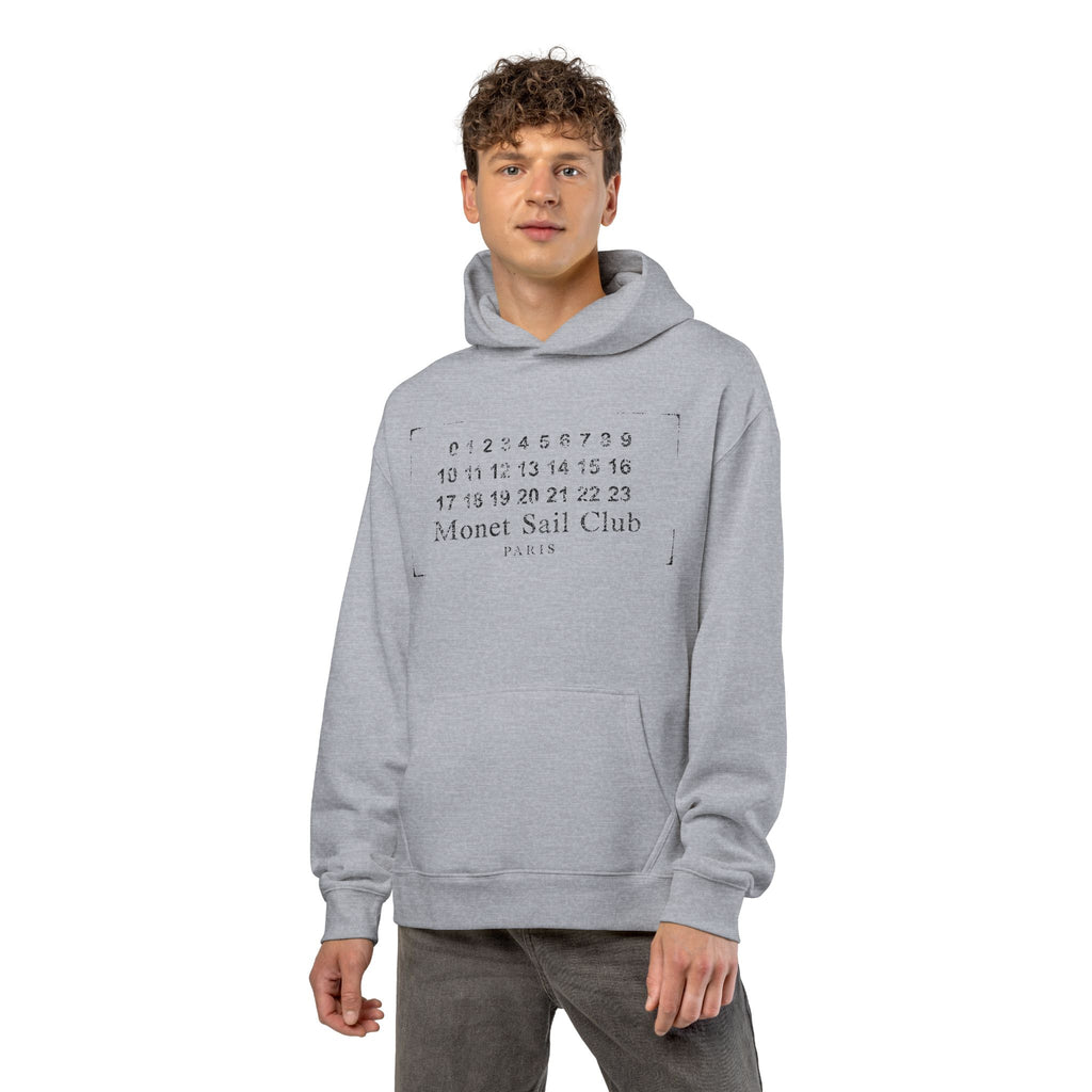 Monet Sail Club Hoodie — Minimal Calendar Nautical Pullover