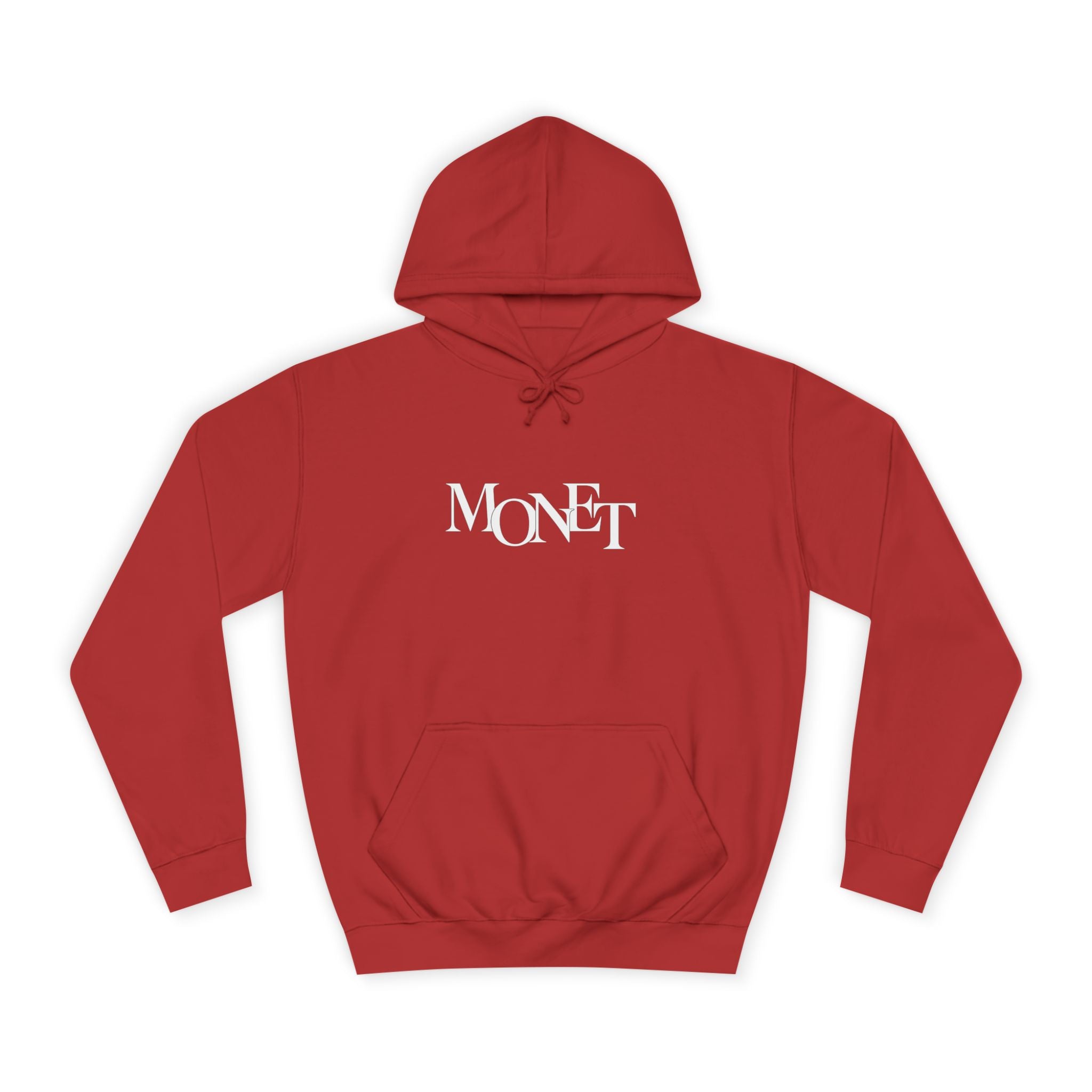 College Hoodie – Minimal White Embroidered Campus Logo