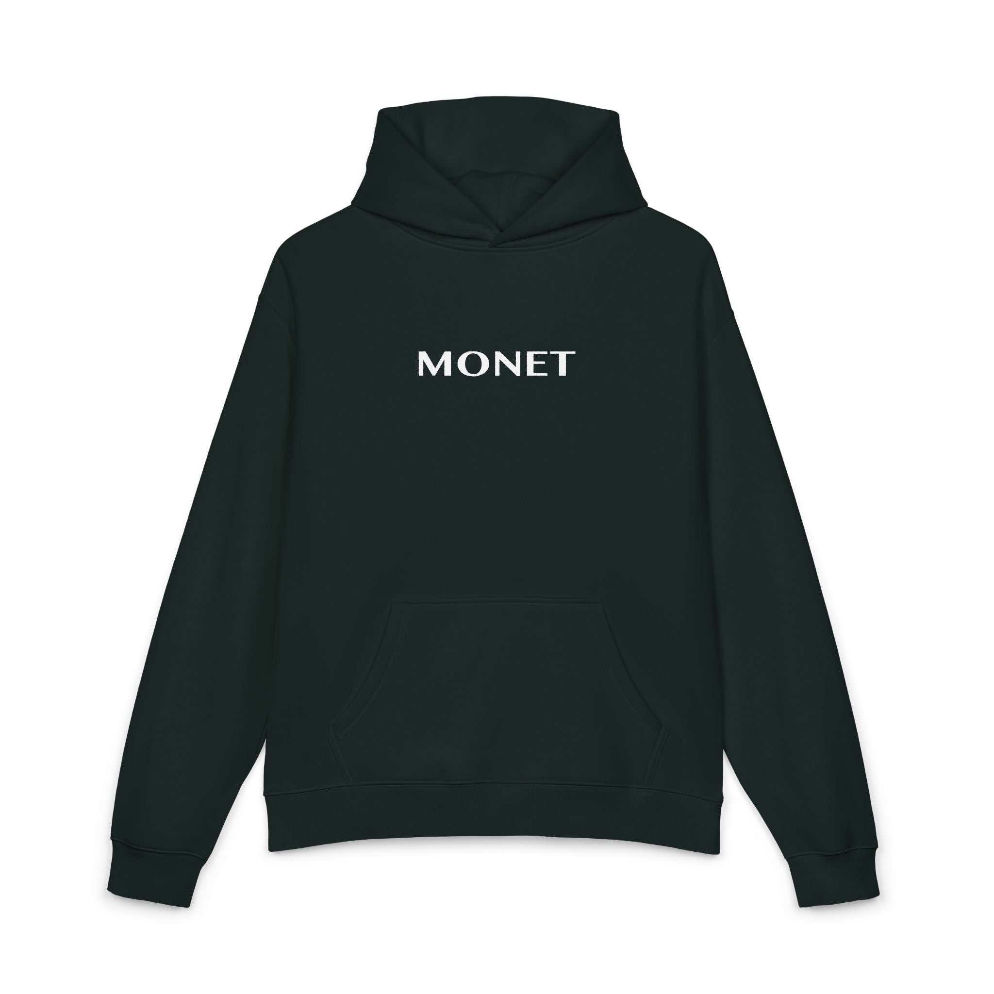Monet Relaxed Hoodie - Minimalist Artist Name Pullover