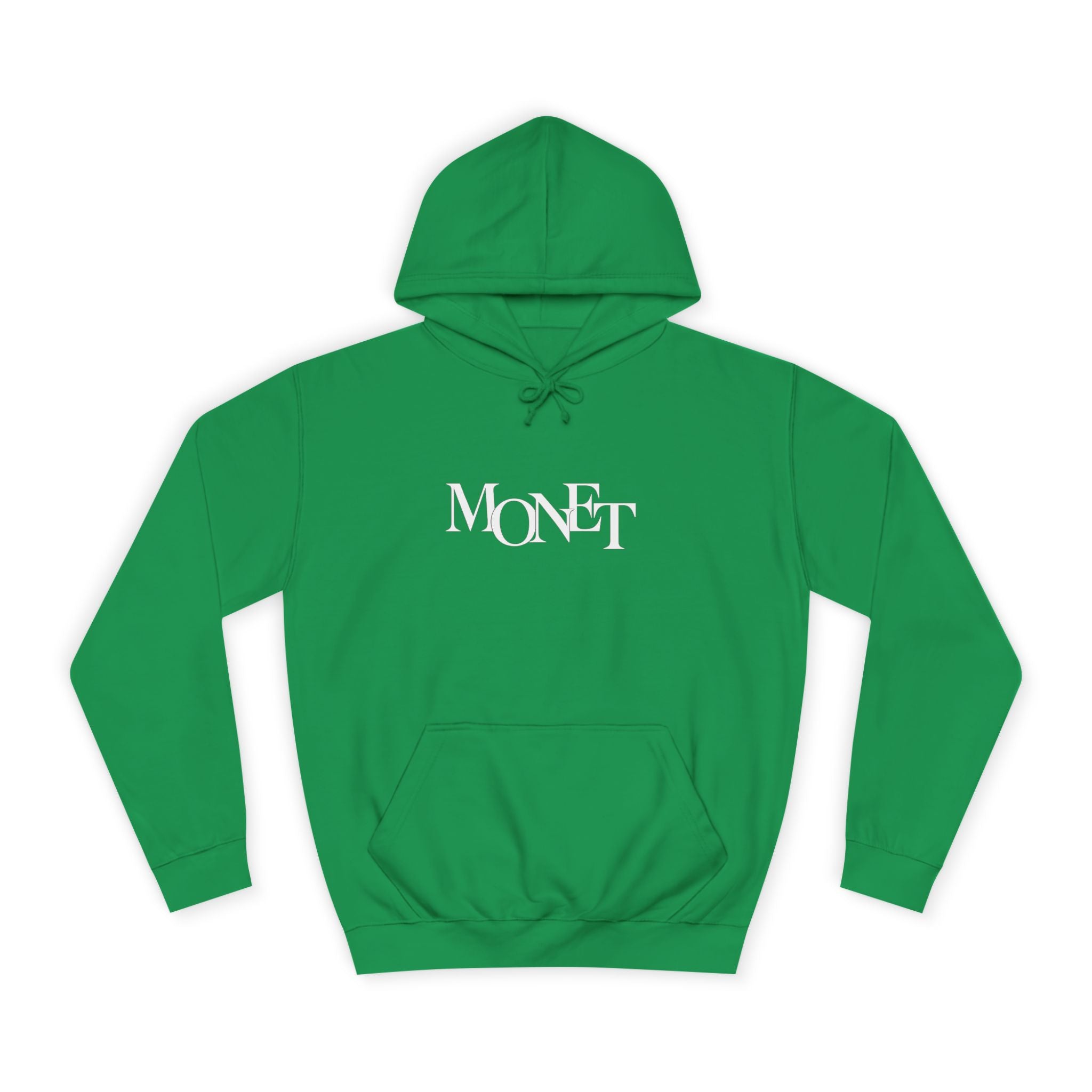 College Hoodie – Minimal White Embroidered Campus Logo