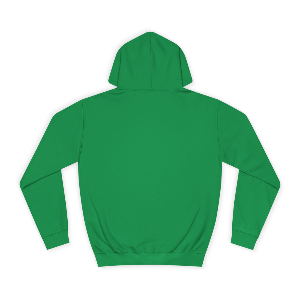 College Hoodie – Minimal White Embroidered Campus Logo