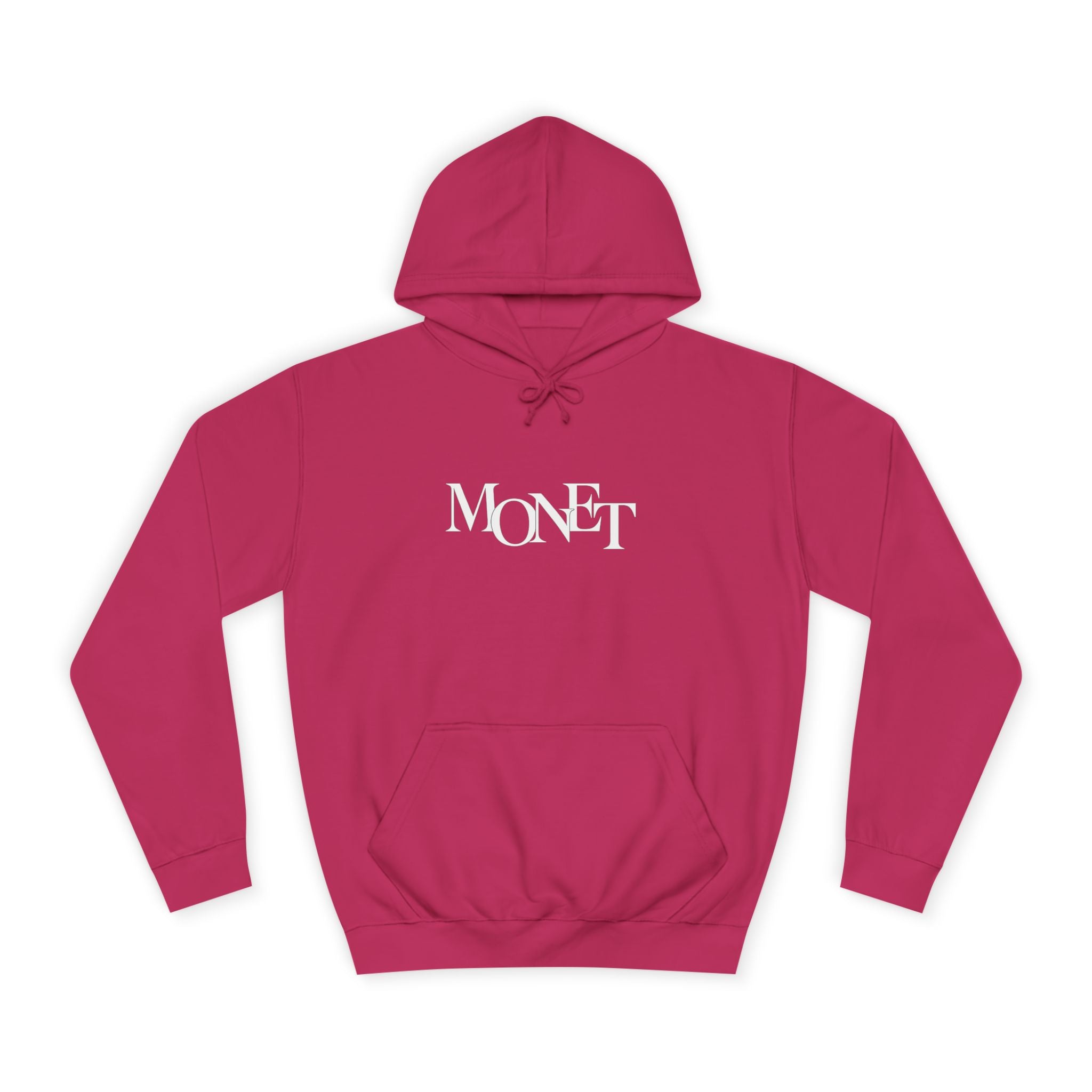 College Hoodie – Minimal White Embroidered Campus Logo