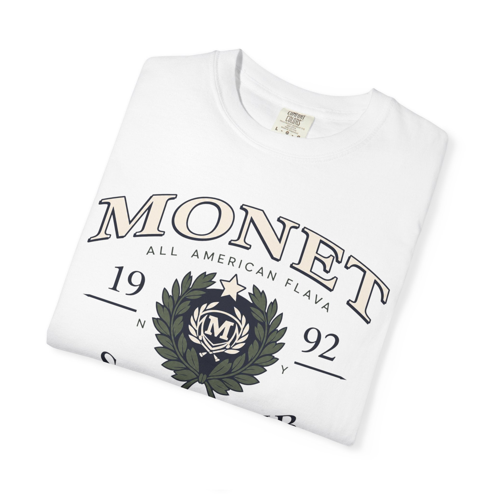 Monet Sail Club T-Shirt — Nautical Crest Graphic Tee (1992)